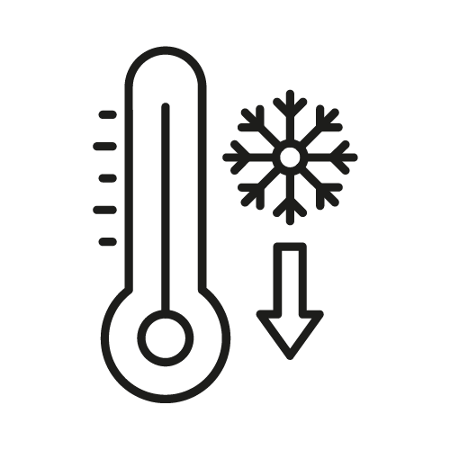 Resistant to low temperatures