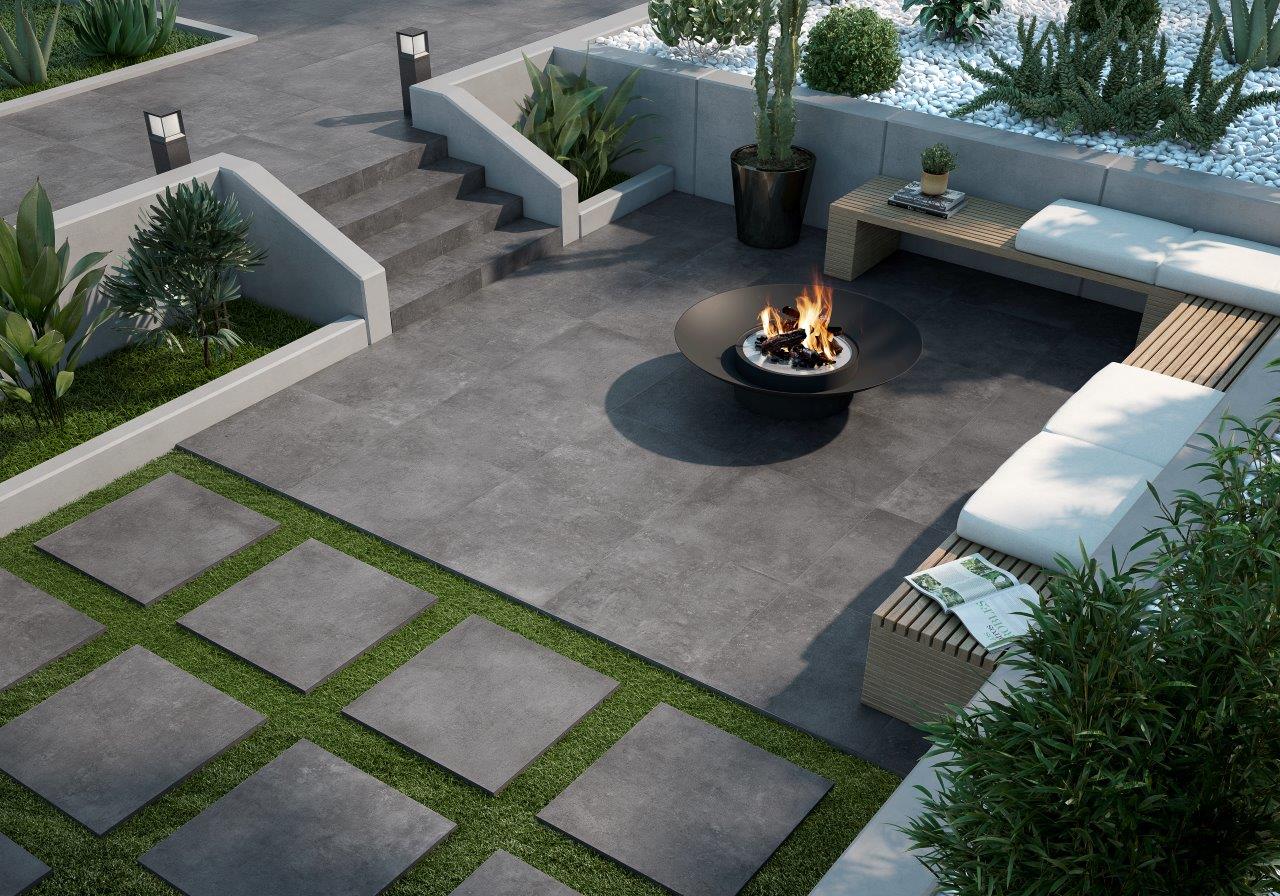 outdoor space with pavers